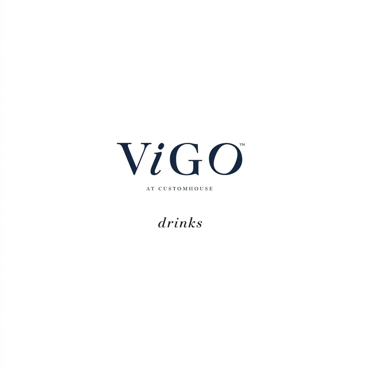 Vigo drinks menu cover
