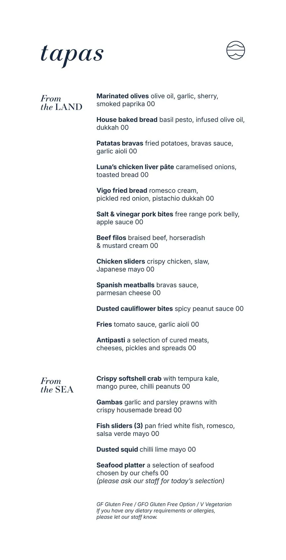 Vigo tapas menu cover image